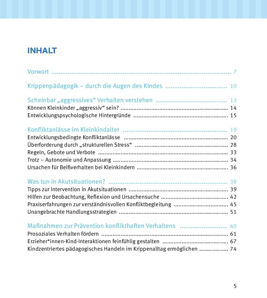 Beispielinhalt (Bild) Hauen, schubsen, beißen - herausforderndes Verhalten von Kleinkindern in der Krippe begleiten