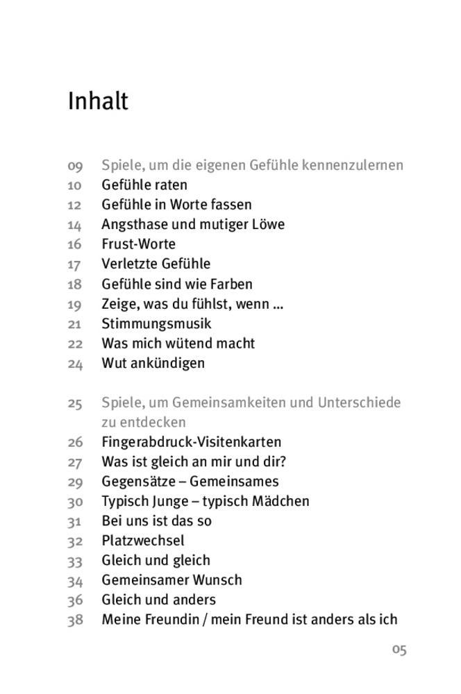 Beispielinhalt (Bild) Die 50 besten Spiele für mehr Empathie