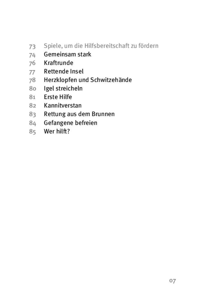 Beispielinhalt (Bild) Die 50 besten Spiele für mehr Empathie