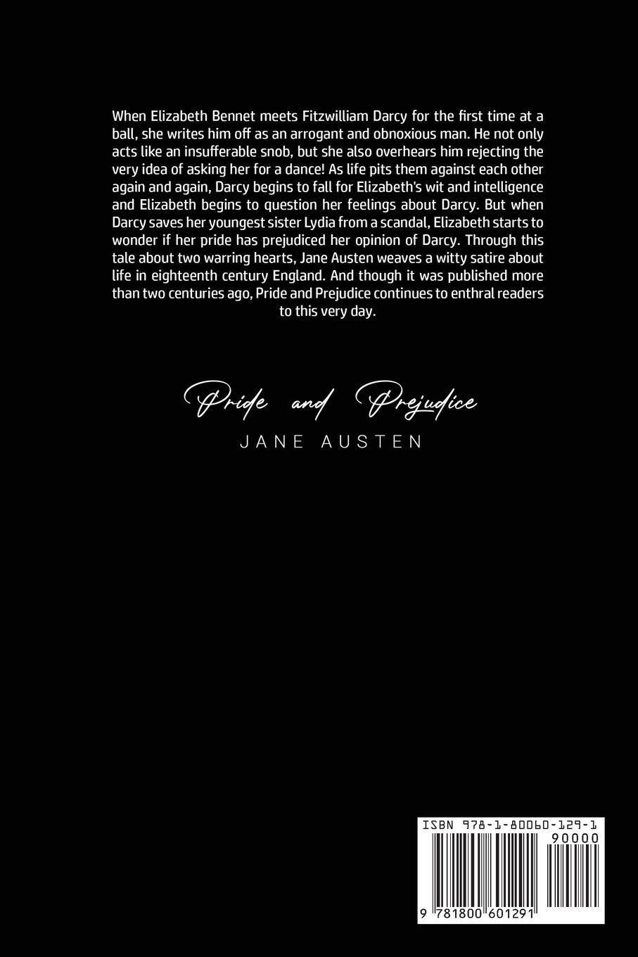 Rückseitencover Pride and Prejudice