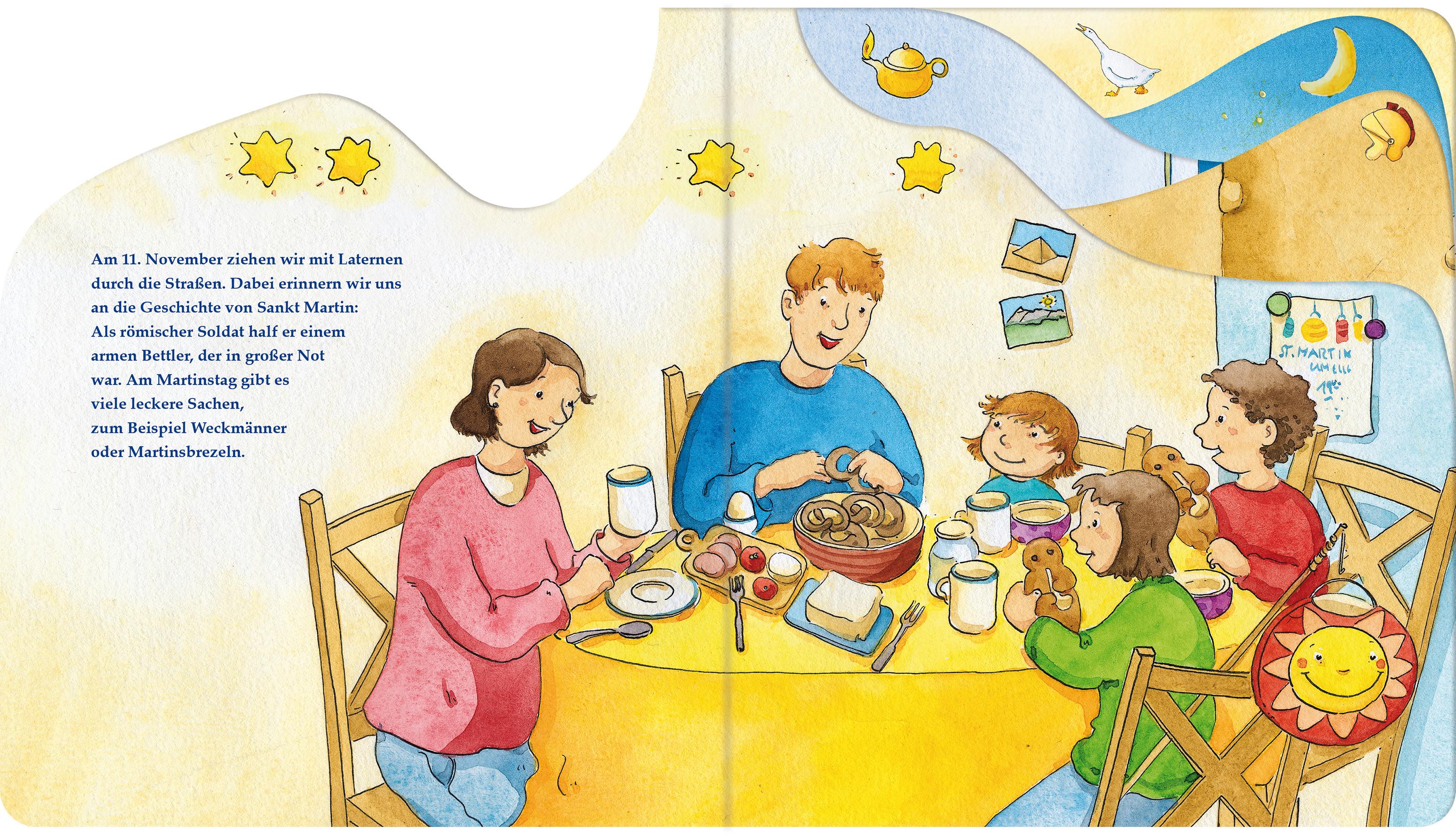 Beispielinhalt (Bild) Sankt Martin teilt den Mantel