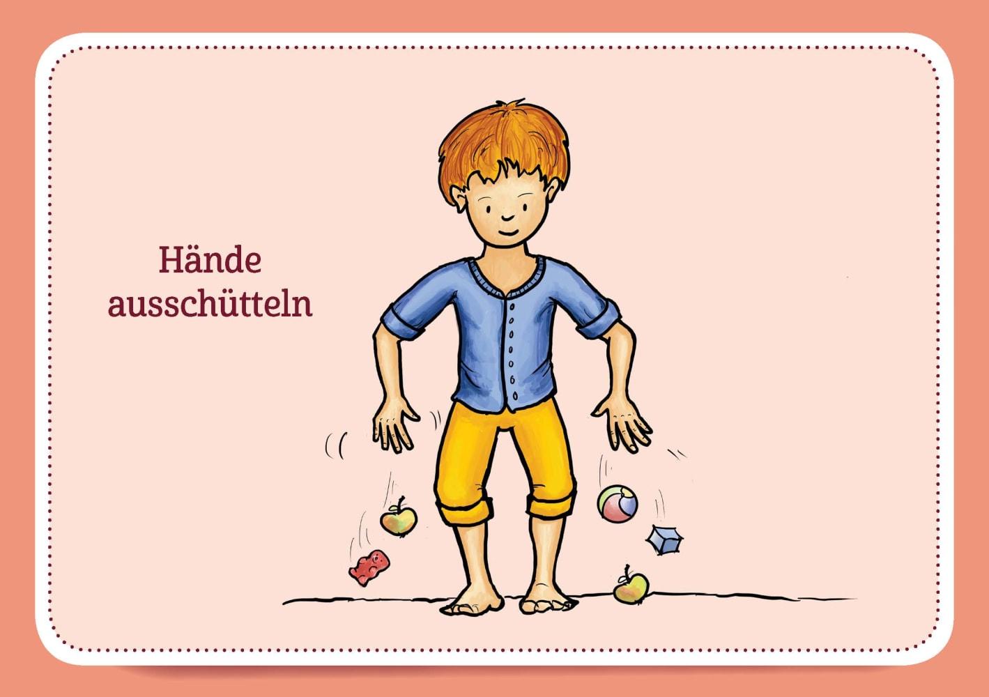 Beispielinhalt (Bild) Achtsamkeit und Körperwahrnehmung. 30 Bildkarten für Kinder