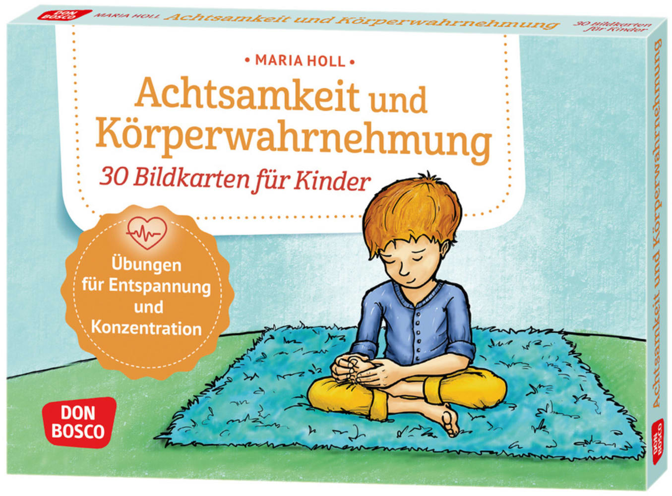 Vorderes Coverbild Achtsamkeit und Körperwahrnehmung. 30 Bildkarten für Kinder