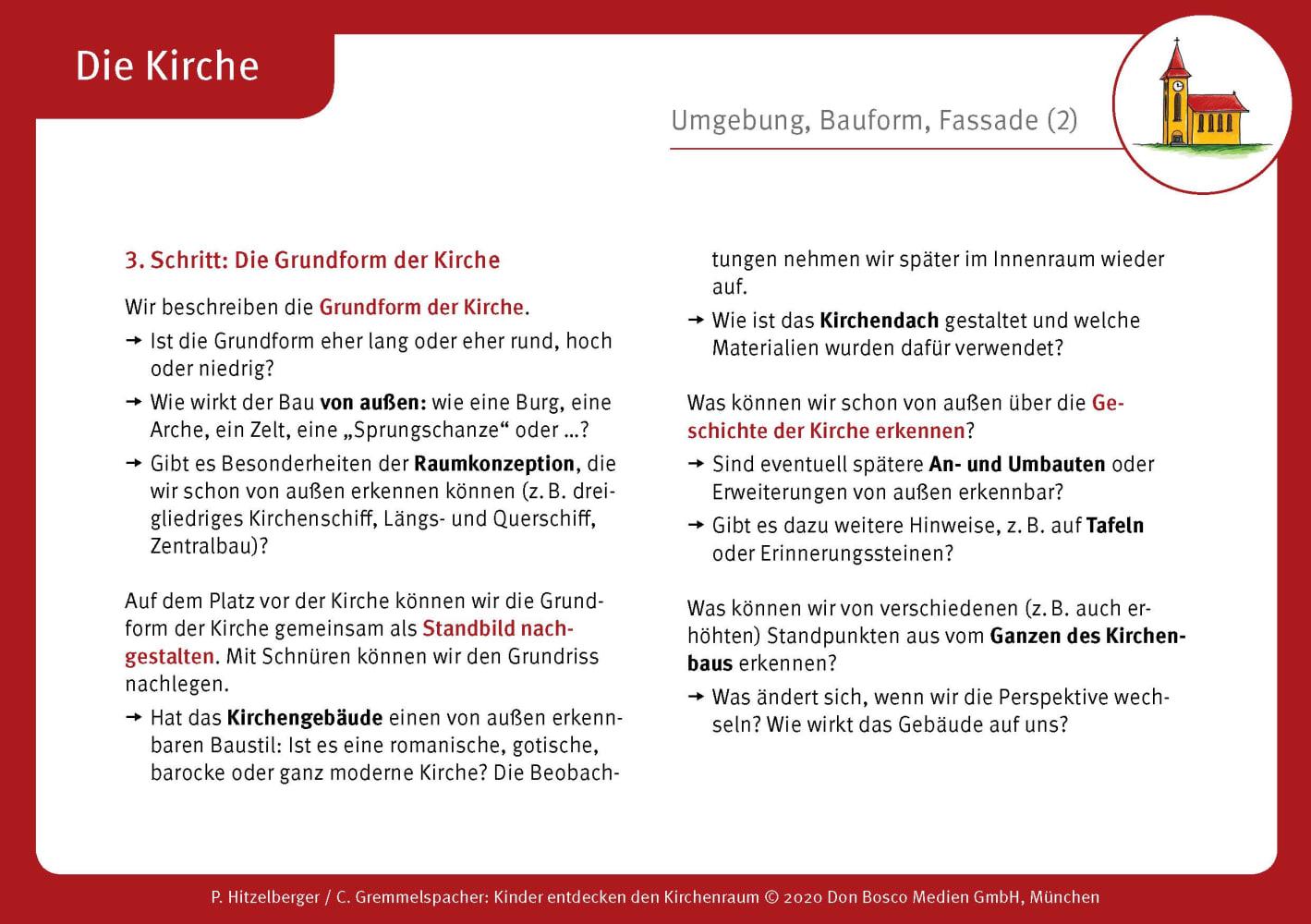 Beispielinhalt (Bild) Kinder entdecken den Kirchenraum