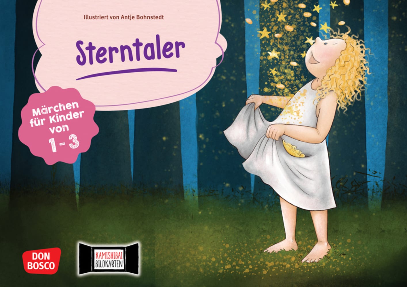 Vorderes Coverbild Sterntaler. Kamishibai Bildkartenset.