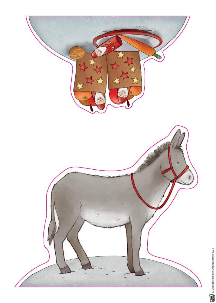 Beispielinhalt (Bild) Emma und Paul feiern Nikolaus.