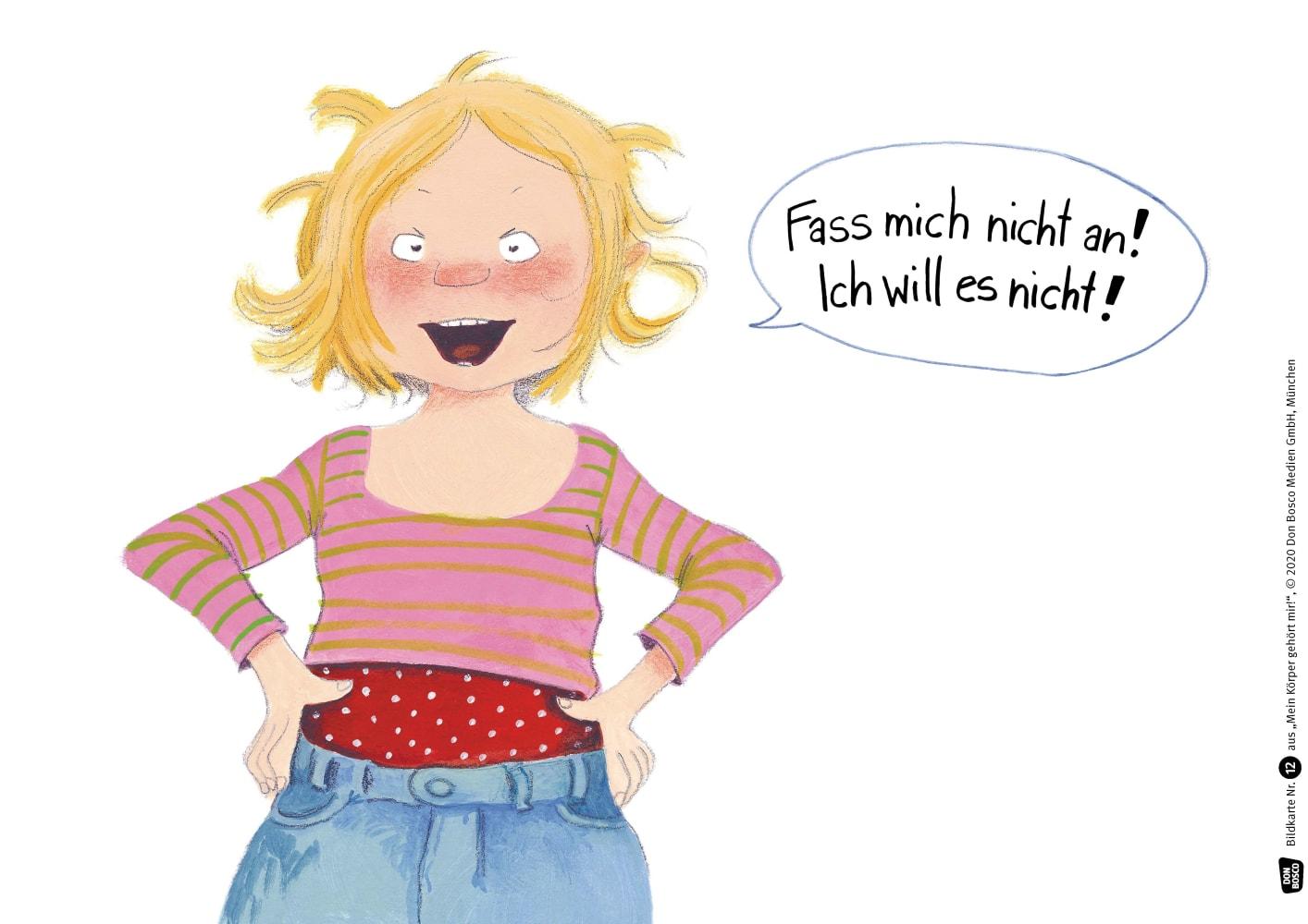 Beispielinhalt (Bild) Mein Körper gehört mir! Kamishibai Bildkartenset