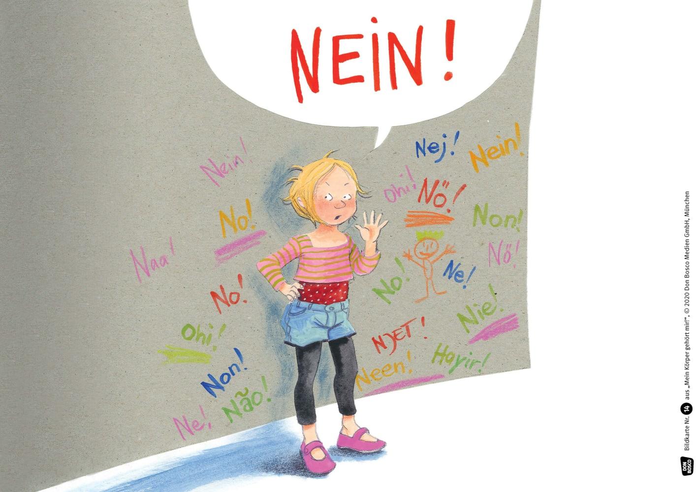 Beispielinhalt (Bild) Mein Körper gehört mir! Kamishibai Bildkartenset