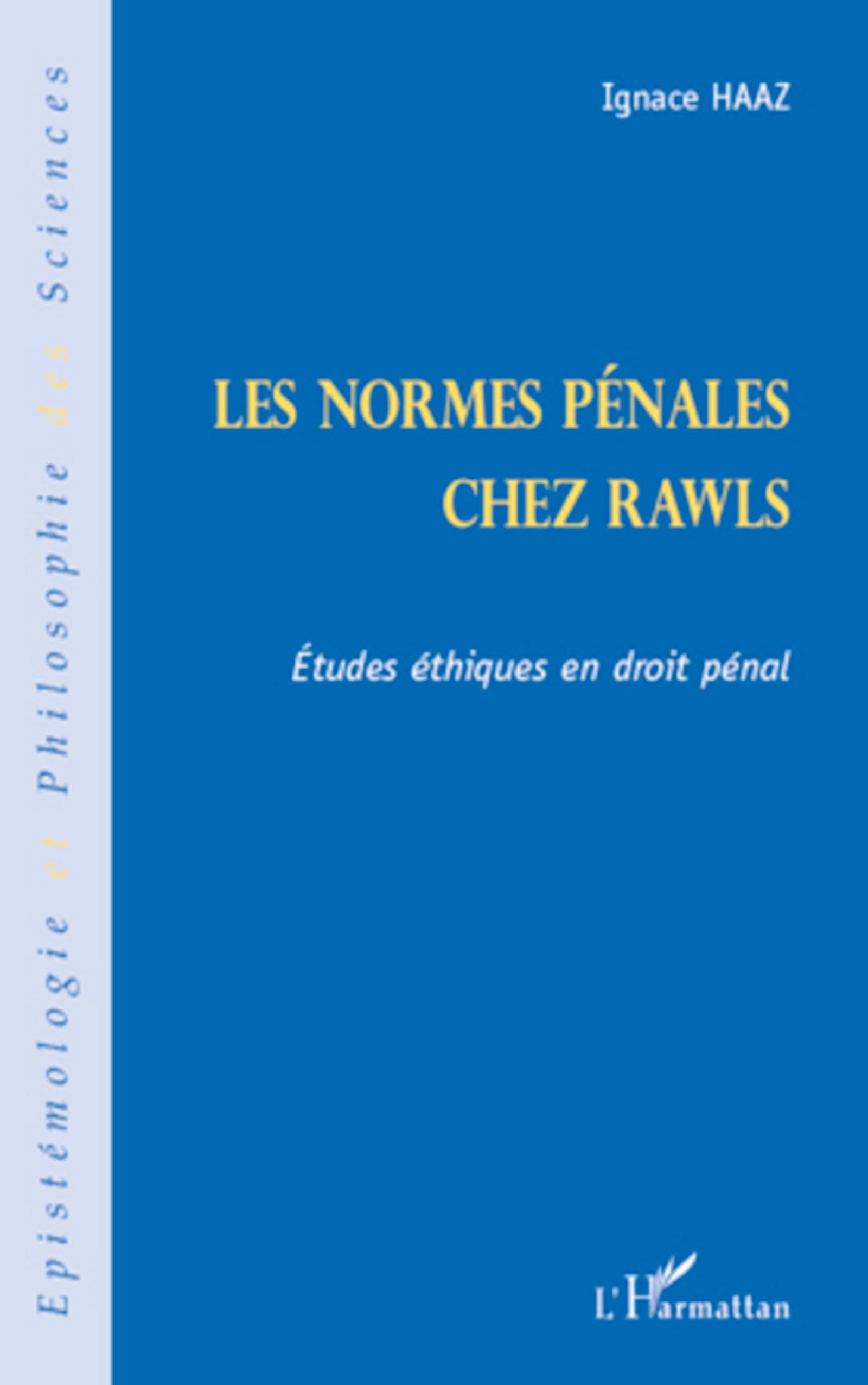 Vorderes Coverbild Les normes pénales chez Rawls