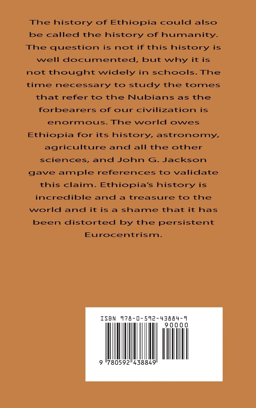 Rückseitencover Ethiopia and the Origin of Civilization
