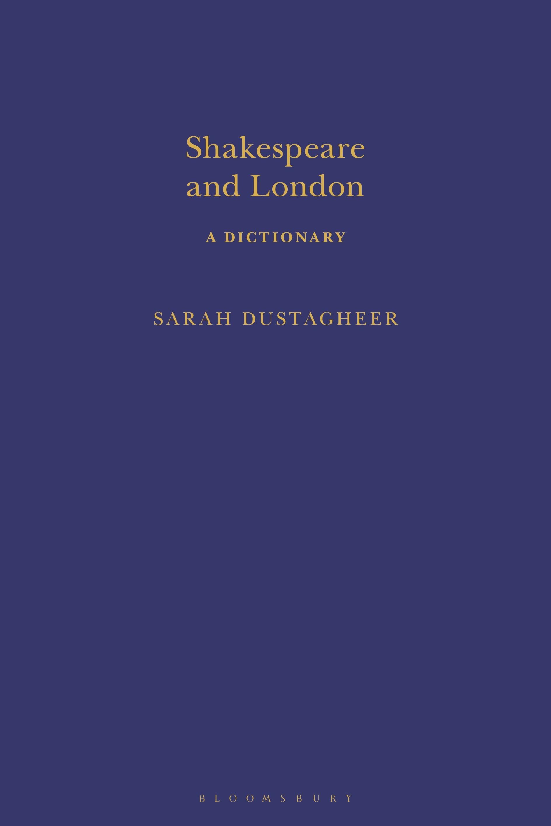 Vorderes Coverbild Shakespeare and London: A Dictionary