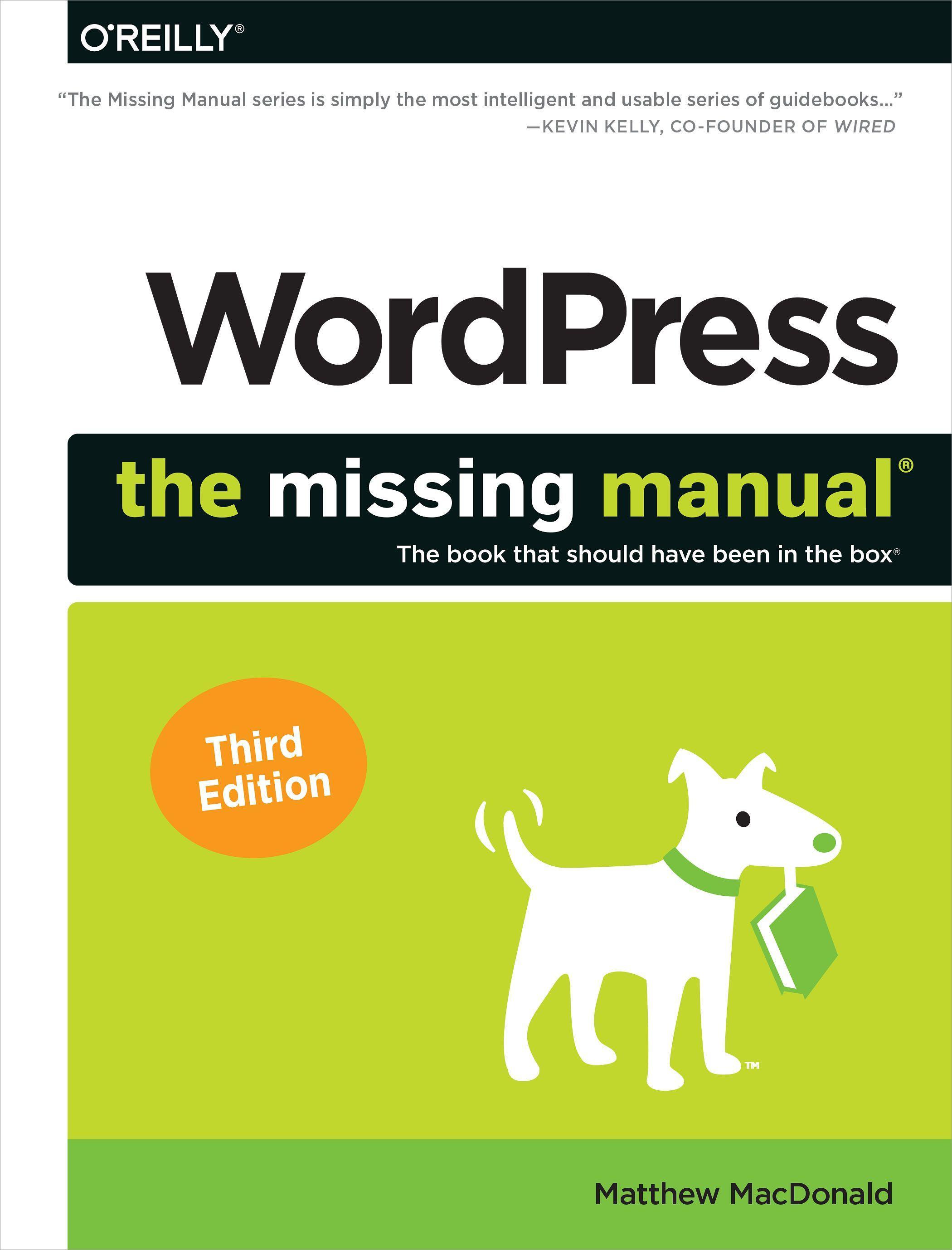 Vorderes Coverbild Wordpress: The Missing Manual