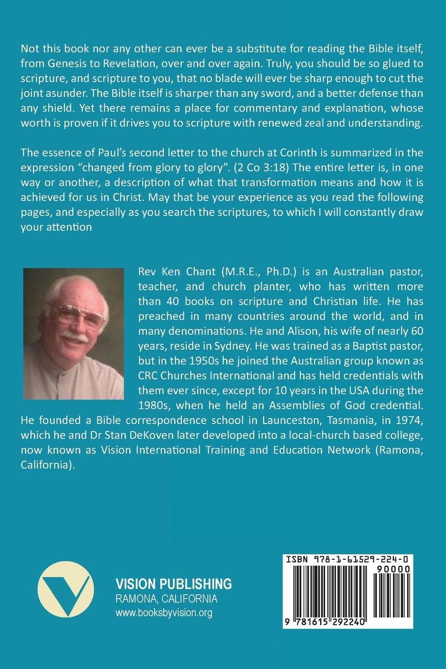 Rückseitencover Treasures From Paul - II Corinthians