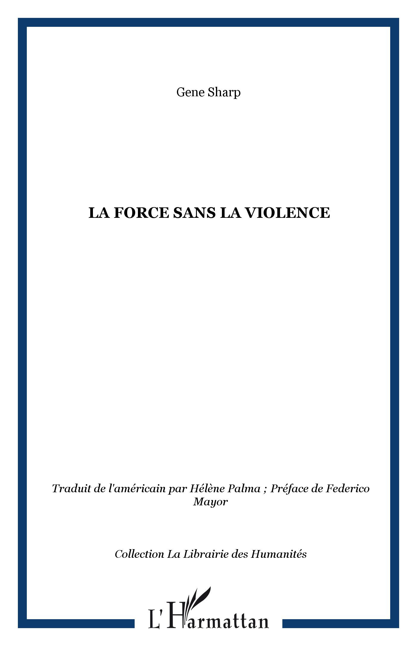 Vorderes Coverbild La force sans la violence