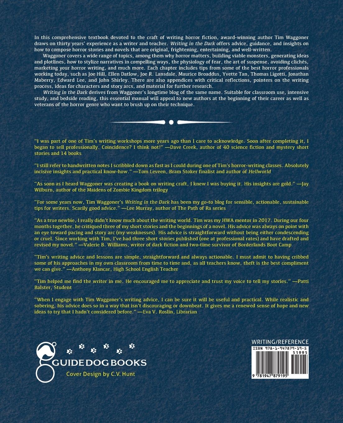 Rückseitencover Writing in the Dark