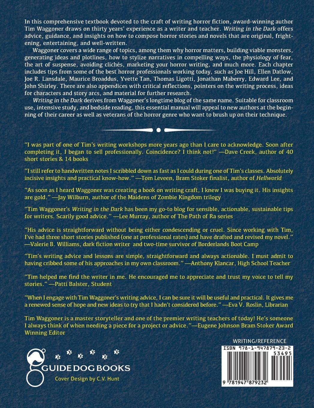 Rückseitencover Writing in the Dark