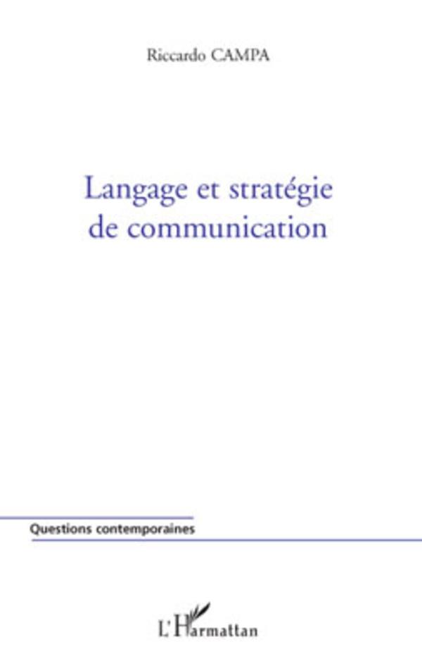 Vorderes Coverbild Langage et stratégie de communication