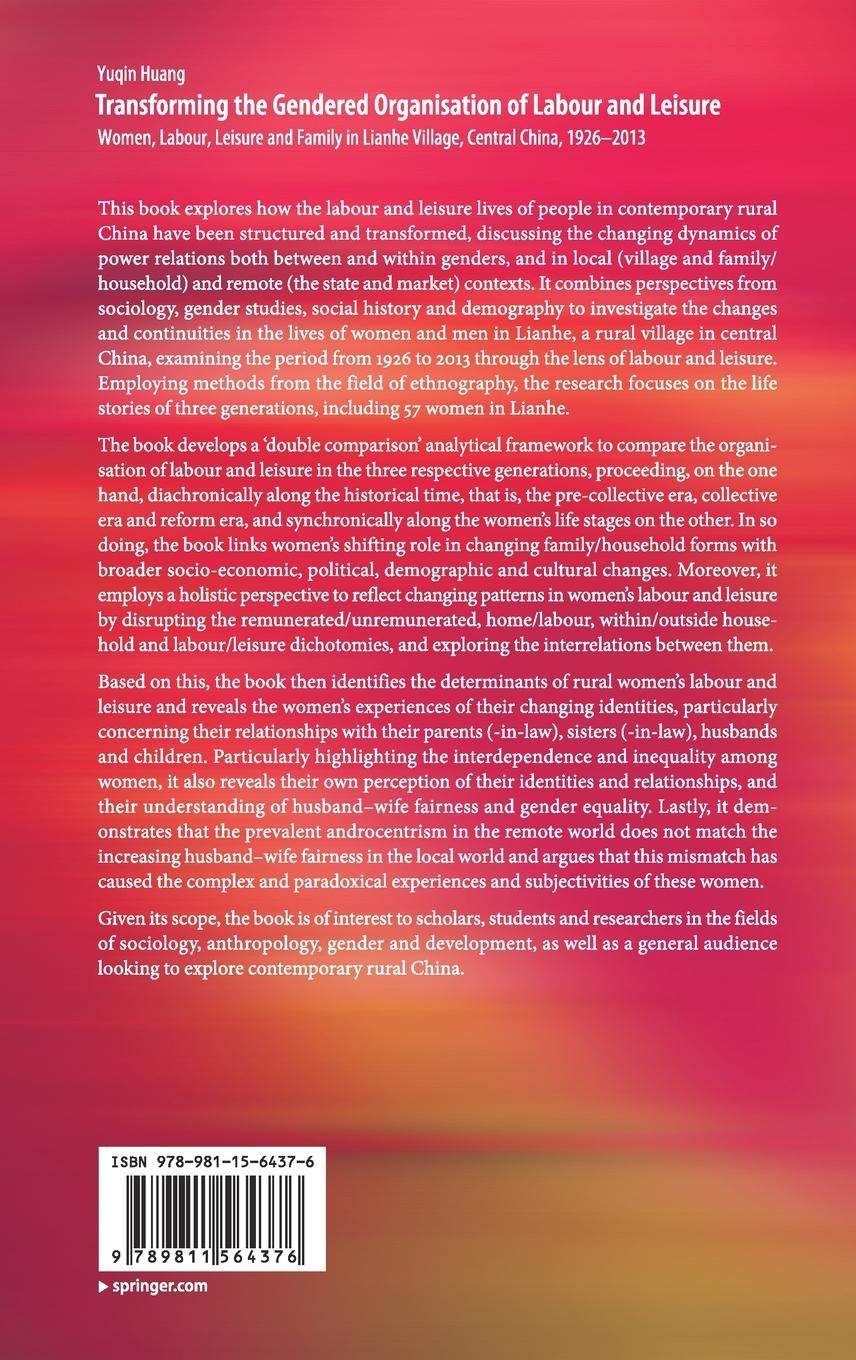 Rückseitencover Transforming the Gendered Organisation of Labour and Leisure