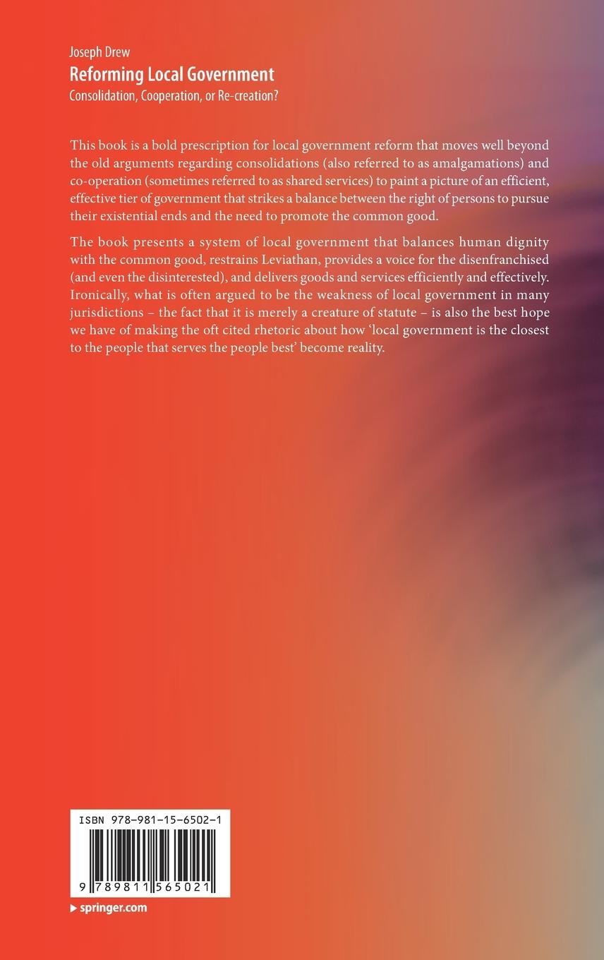 Rückseitencover Reforming Local Government