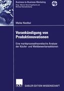 Vorderes Coverbild Vorankündigung von Produktinnovationen