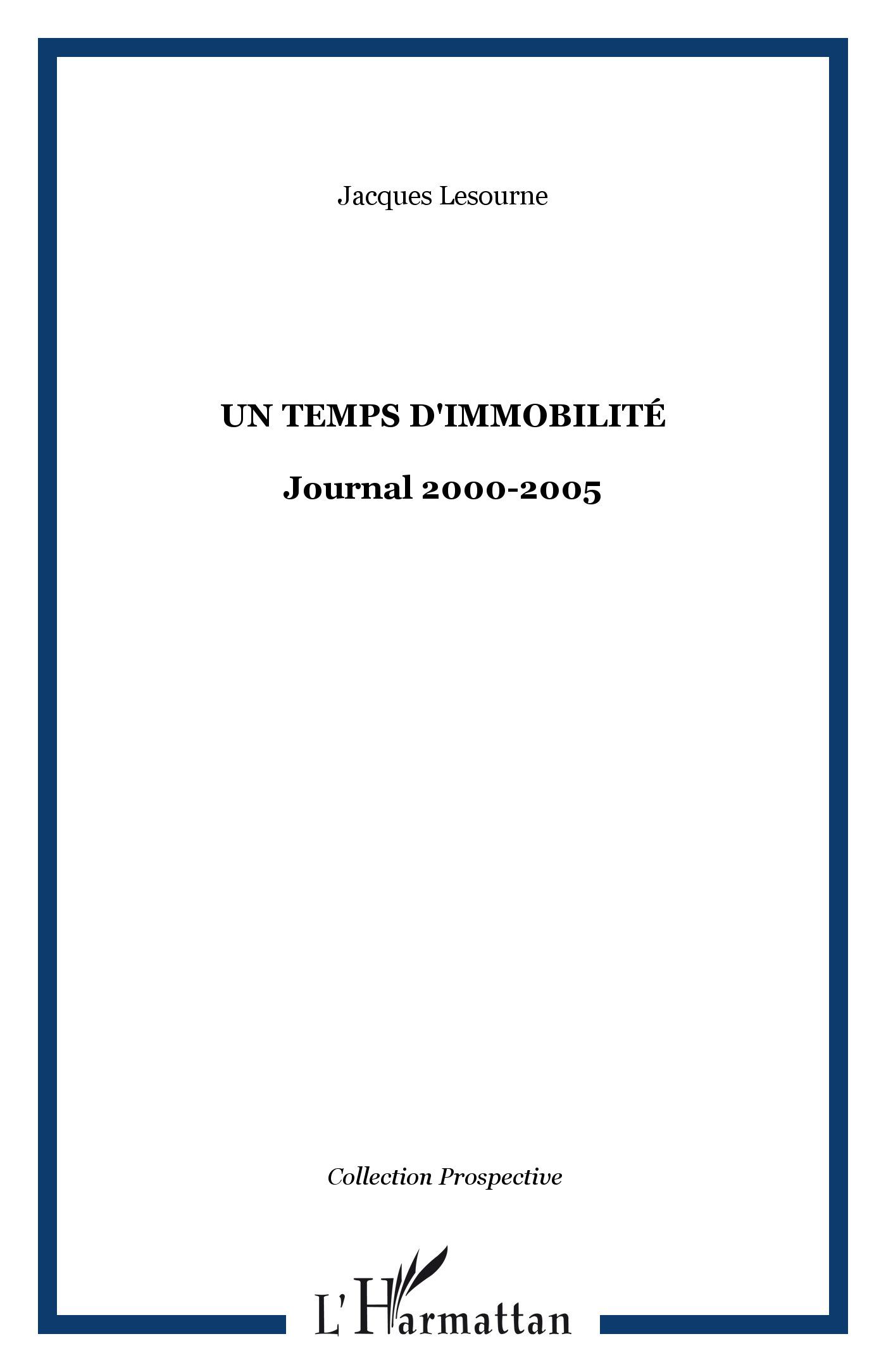 Vorderes Coverbild Un temps d'immobilité
