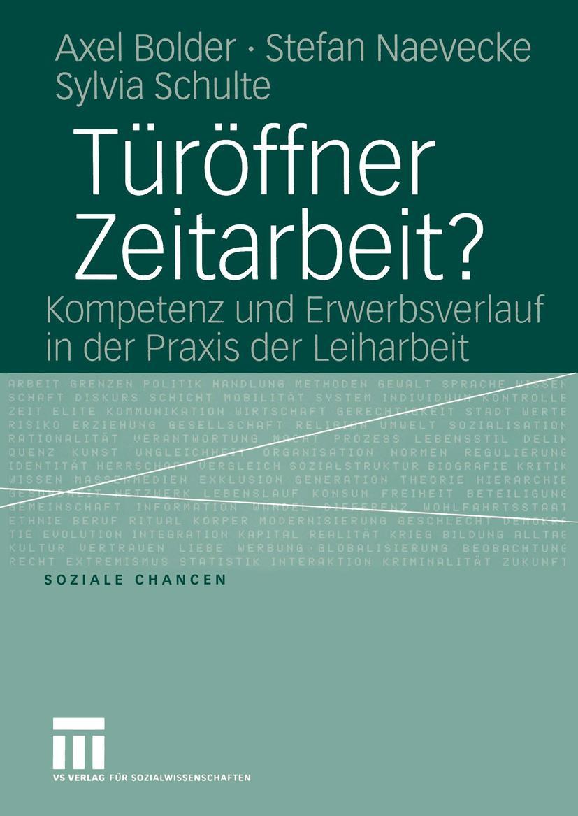 Vorderes Coverbild Türöffner Zeitarbeit?