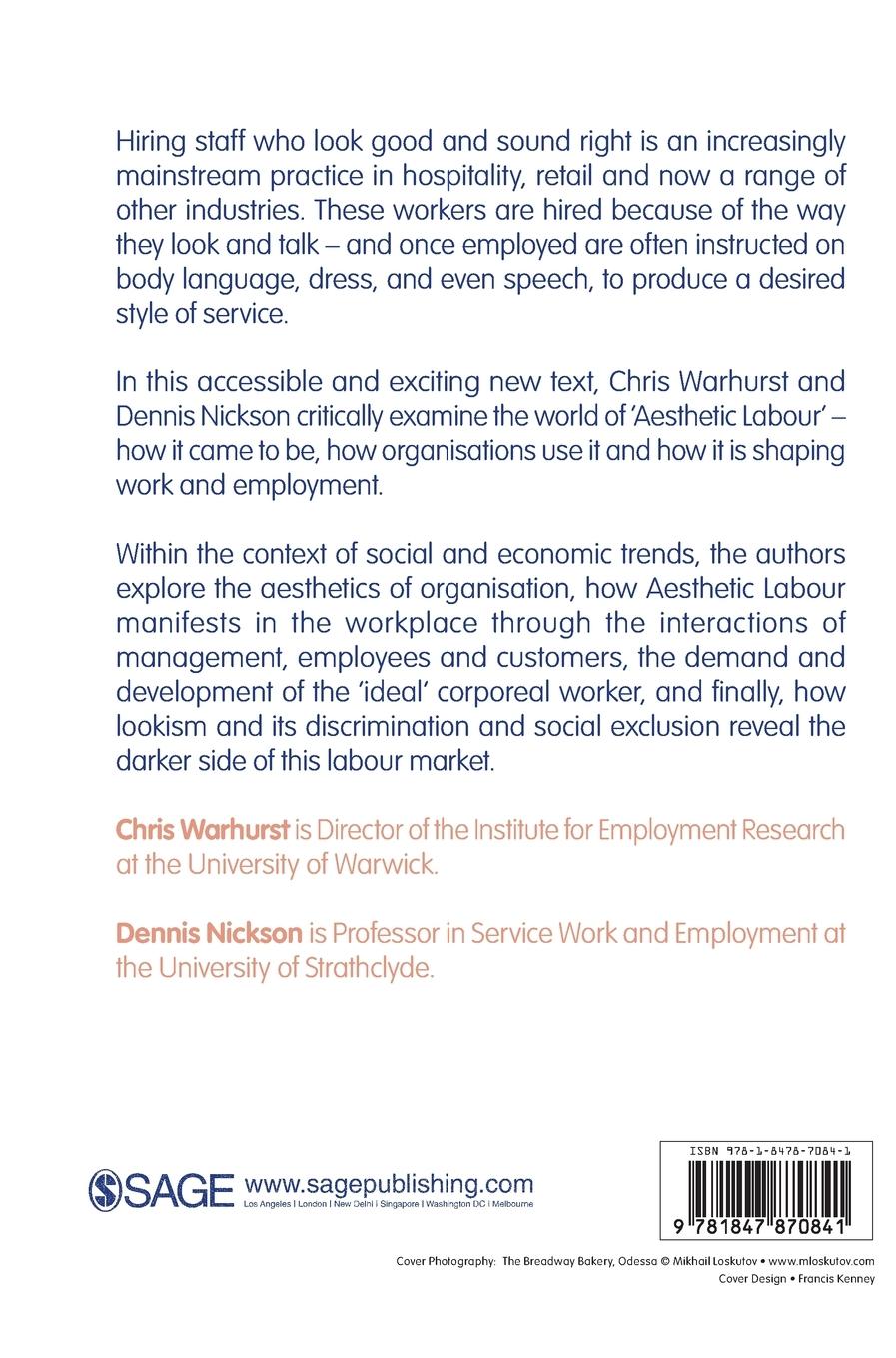 Rückseitencover Aesthetic Labour