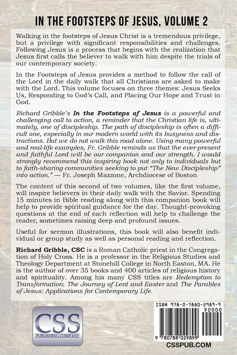 Rückseitencover In the Footsteps of Jesus, Volume 2