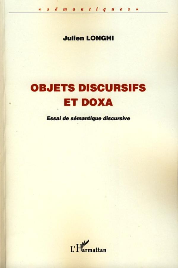Vorderes Coverbild Objets discursifs et doxa