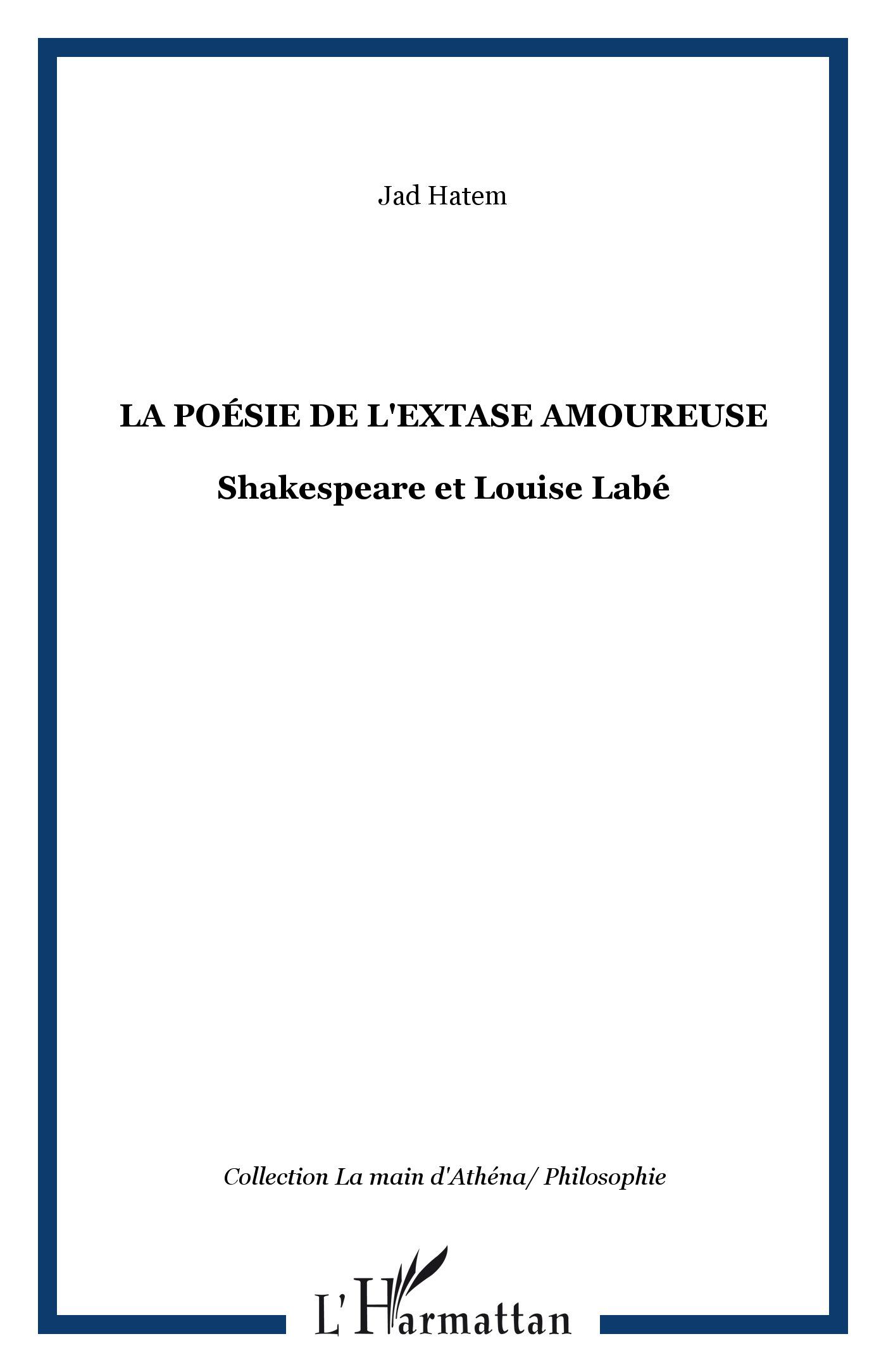 Vorderes Coverbild La poésie de l'extase amoureuse