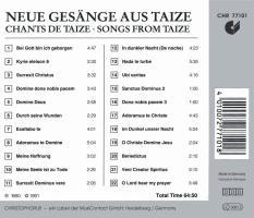 Beispielinhalt (Bild) Taize: Neue Gesänge