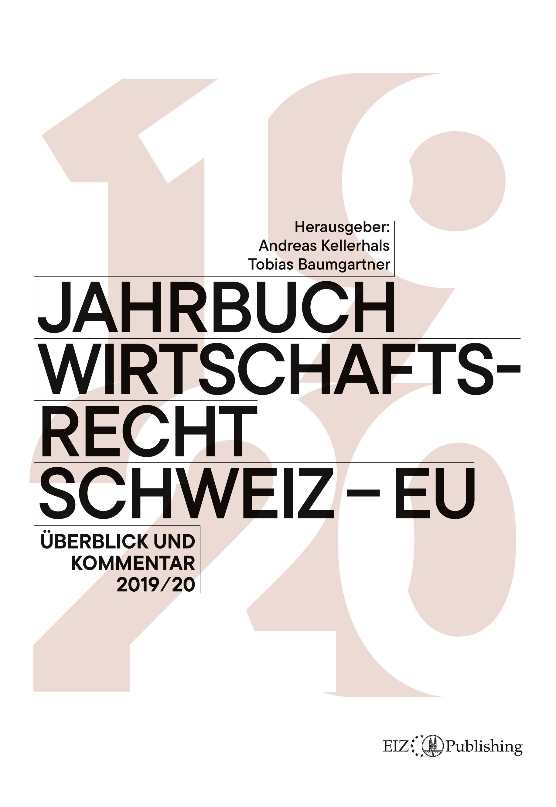 Vorderes Coverbild Jahrbuch Wirtschaftsrecht Schweiz - EU