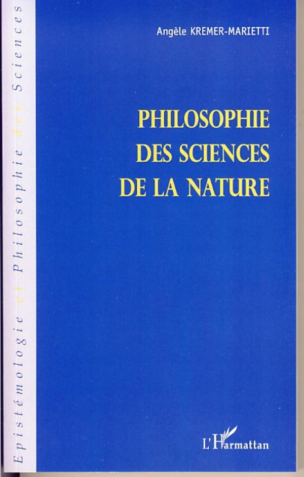 Vorderes Coverbild Philosophie des sciences de la nature