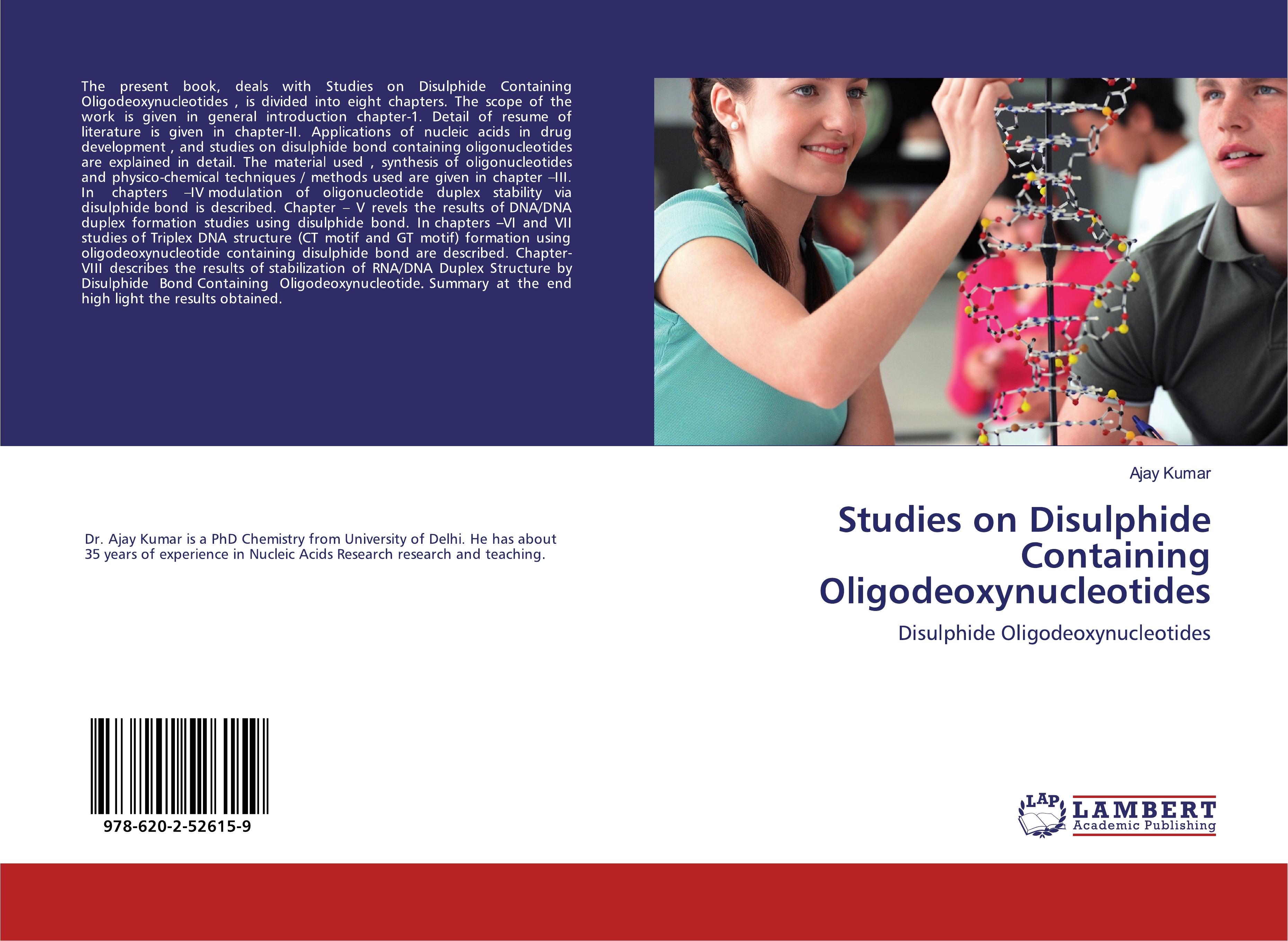 Vorderes Coverbild Studies on Disulphide Containing Oligodeoxynucleotides