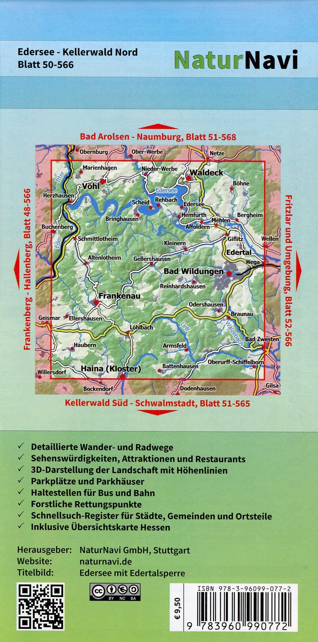 Beispielinhalt (Bild) Edersee - Kellerwald Nord, Blatt 50-566, 1 : 25 000