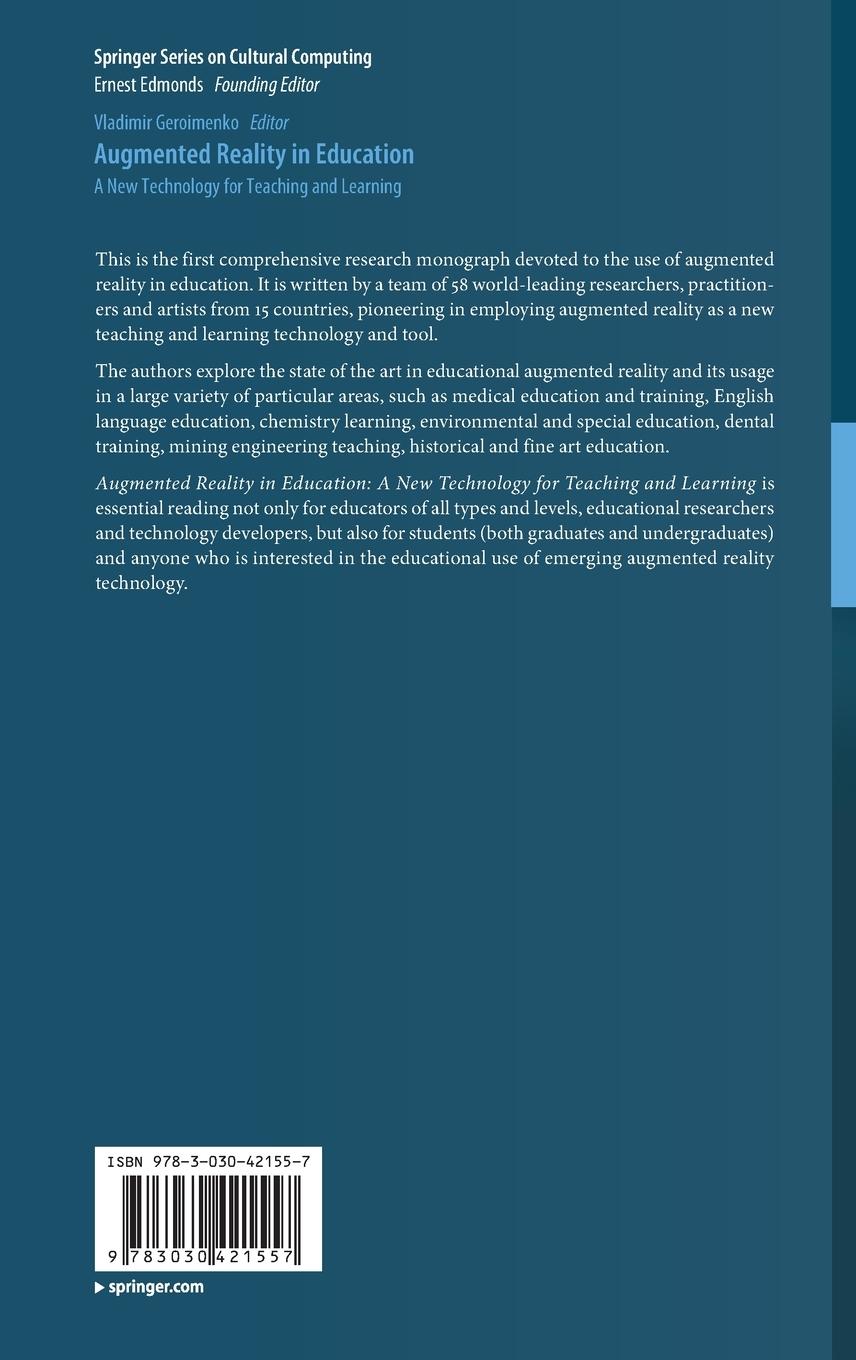 Rückseitencover Augmented Reality in Education