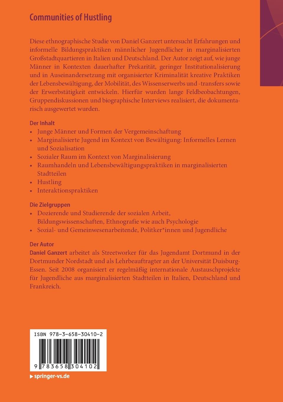 Rückseitencover Communities of Hustling