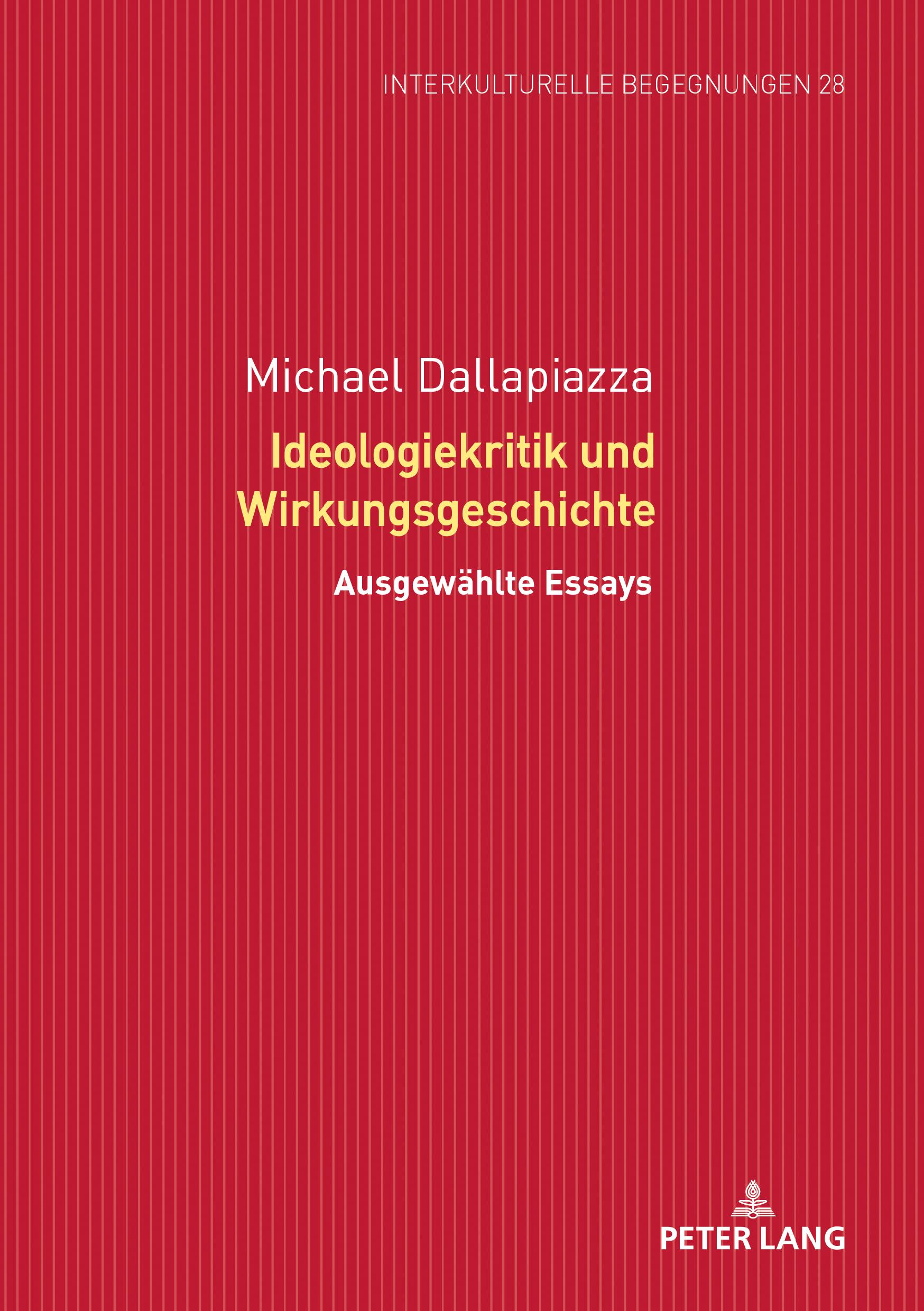Vorderes Coverbild Ideologiekritik und Wirkungsgeschichte