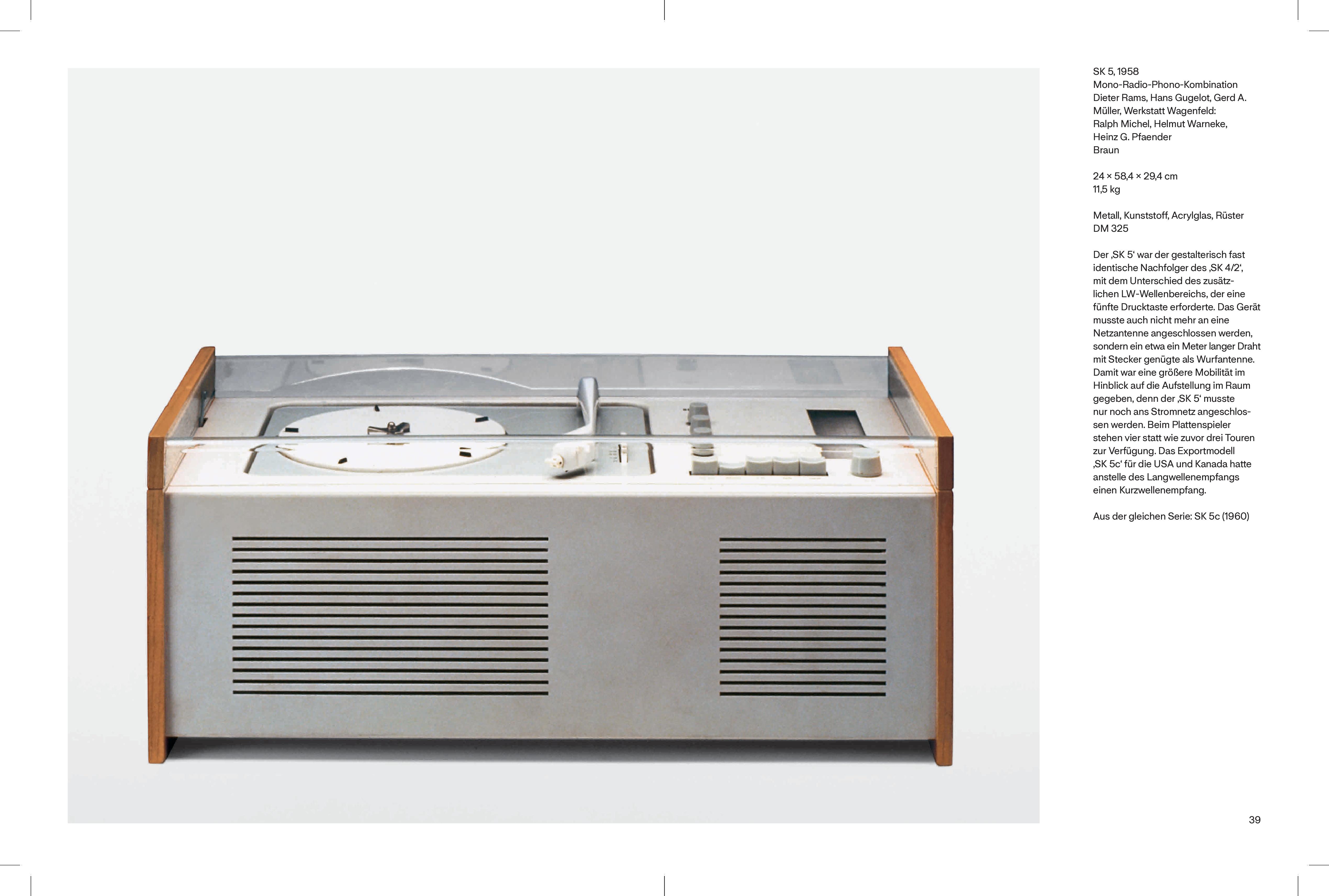 Beispielinhalt (Bild) Dieter Rams Werkverzeichnis