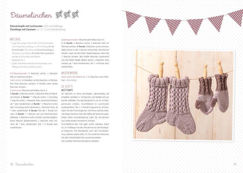 Beispielinhalt (Bild) Stricken fürs Baby