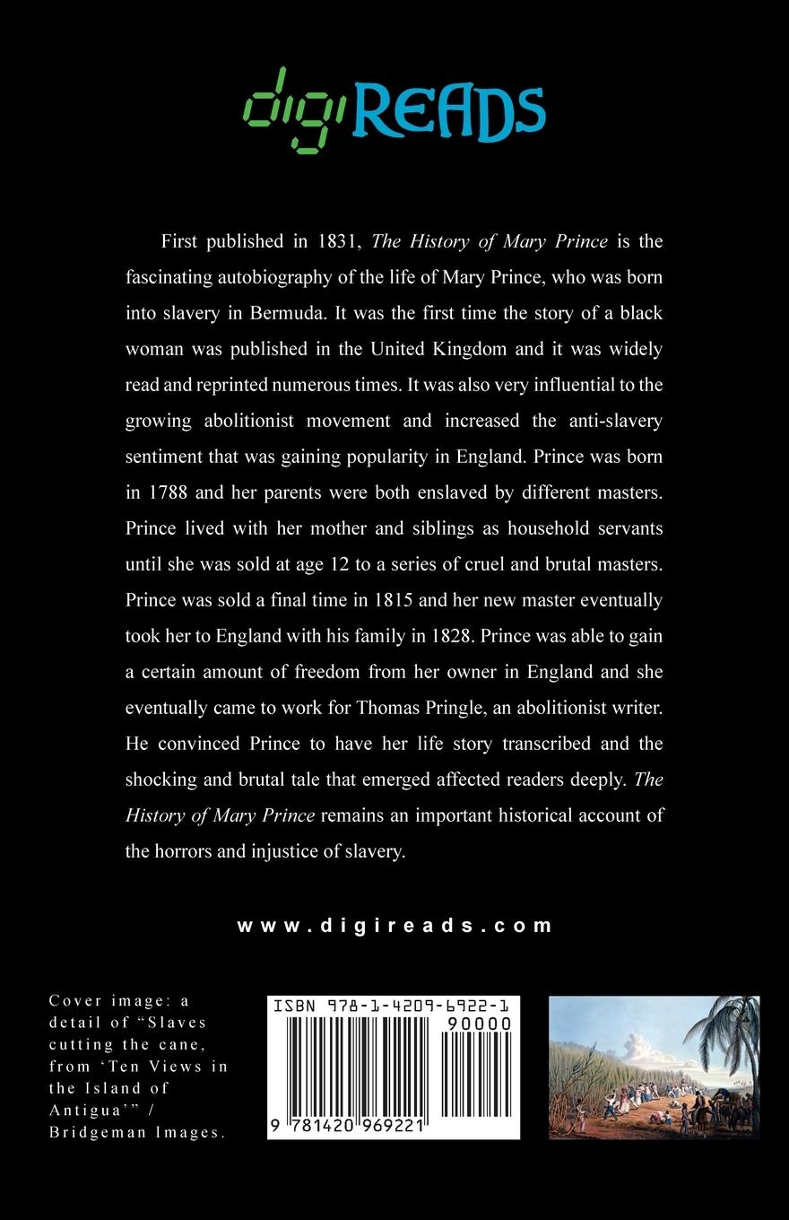 Rückseitencover The History of Mary Prince