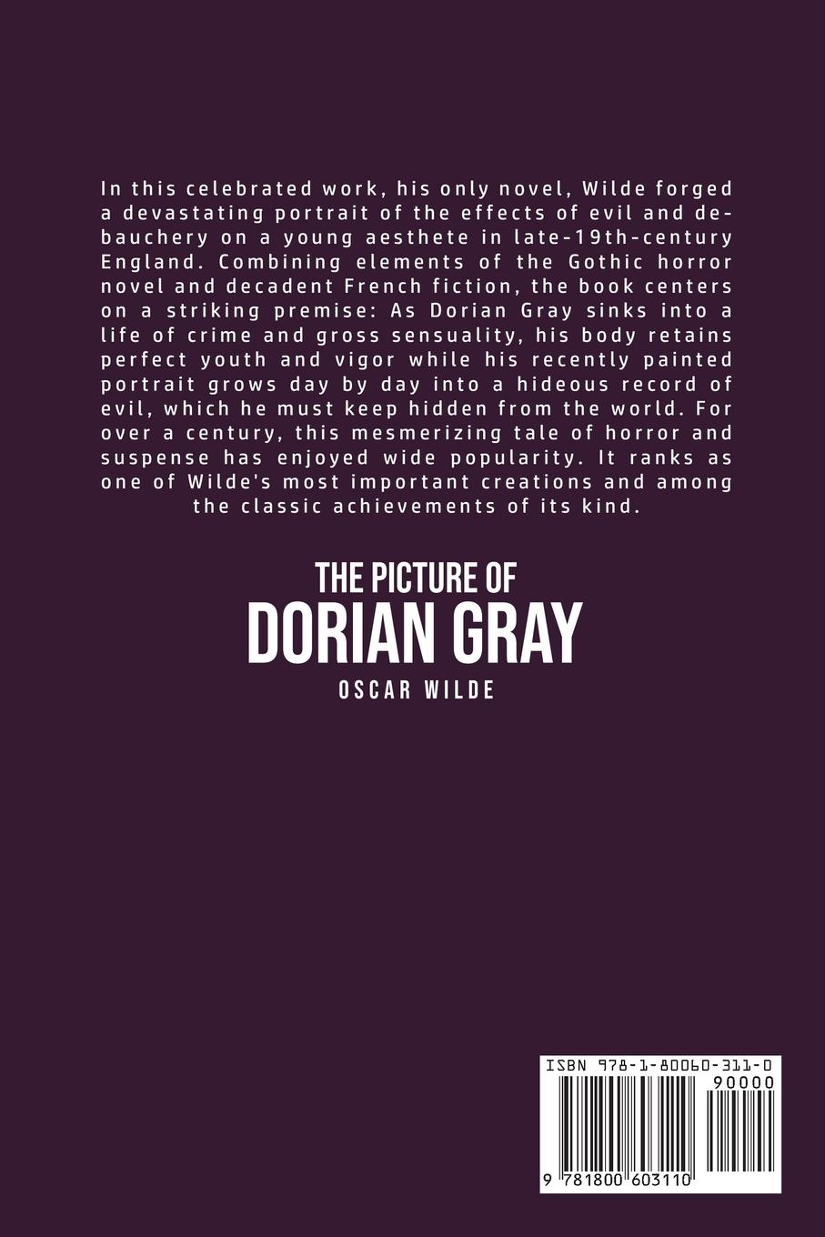 Rückseitencover The Picture of Dorian Gray