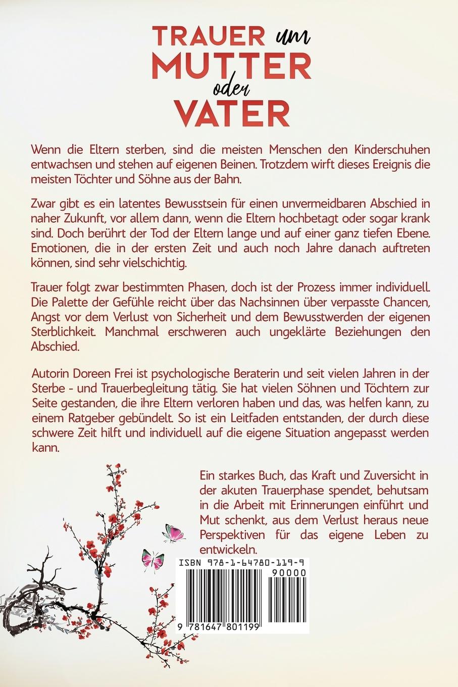 Rückseitencover Trauer um Mutter oder Vater