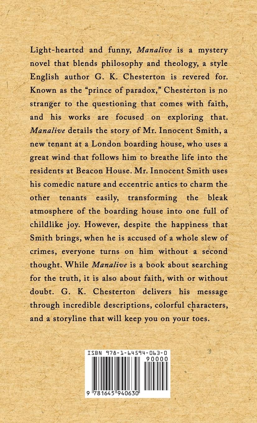 Rückseitencover Manalive