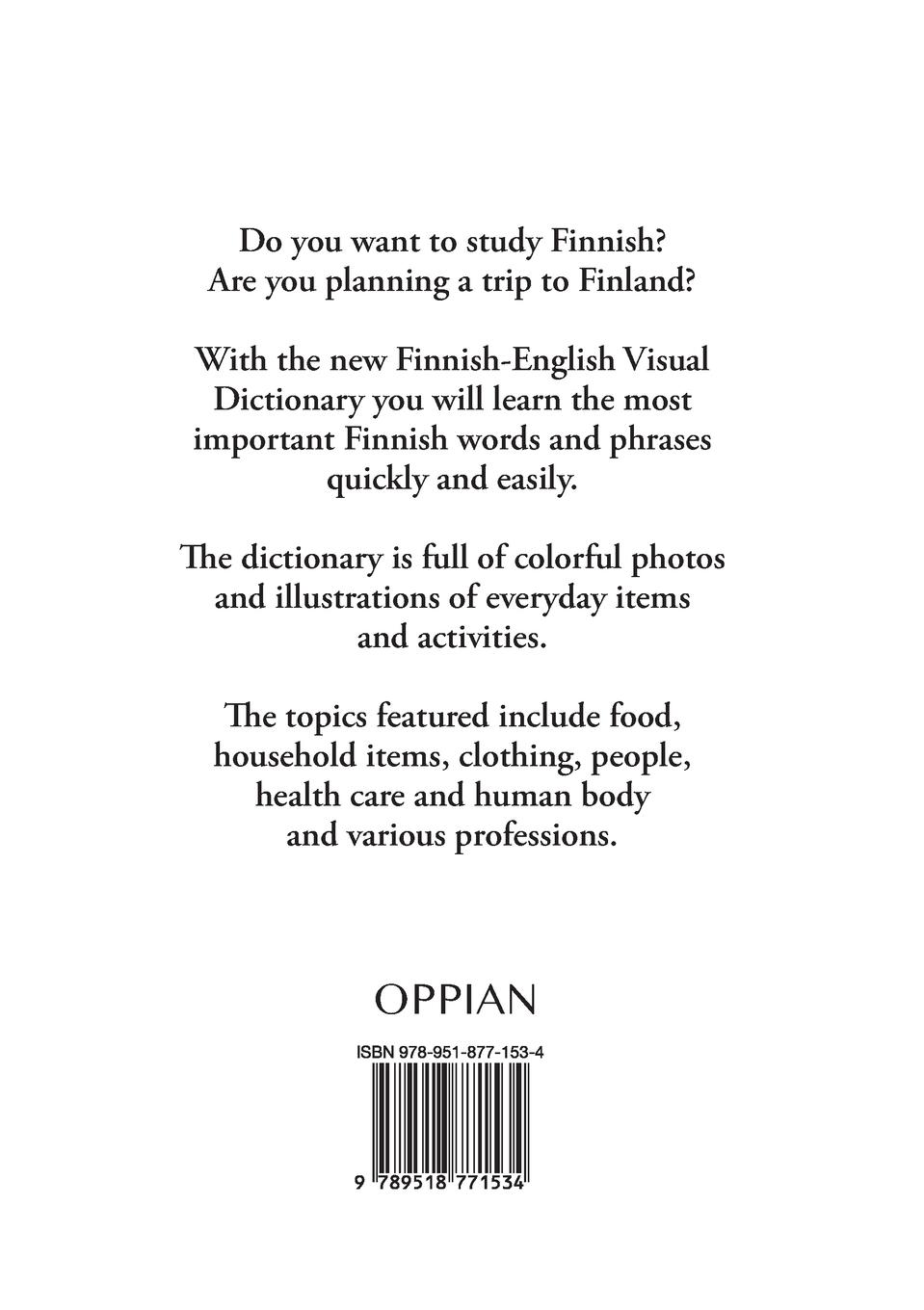 Rückseitencover Finnish-English Visual Dictionary