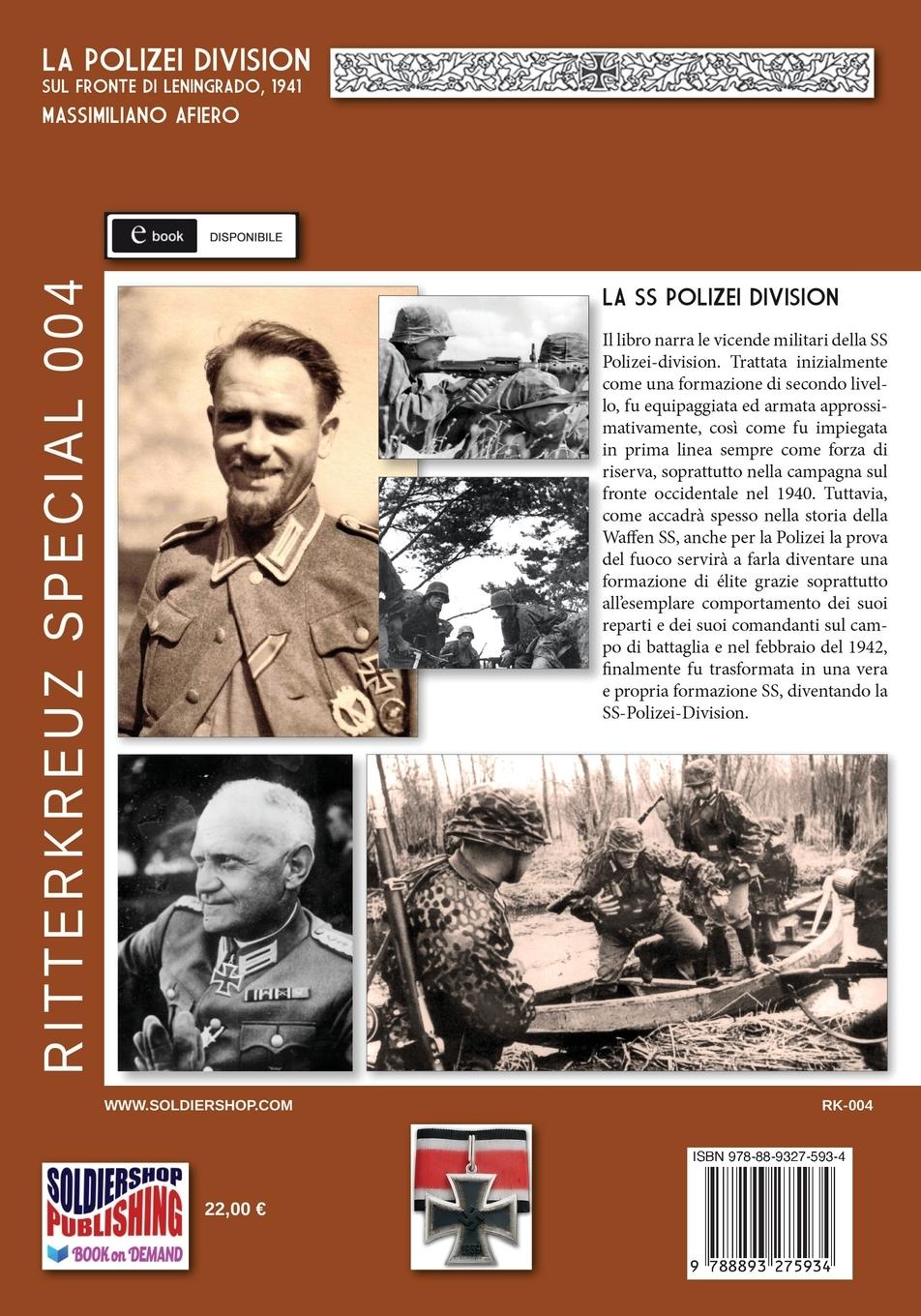 Rückseitencover La Polizei Division sul fronte di Leningrado 1941