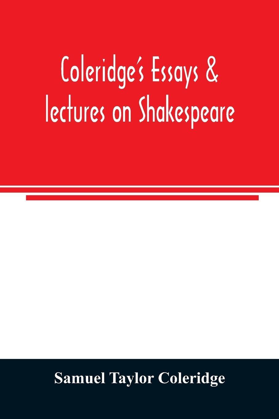 Vorderes Coverbild Coleridge's essays & lectures on Shakespeare