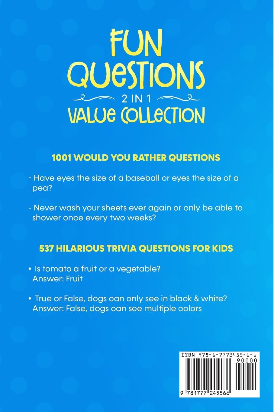 Rückseitencover Fun Questions 2 in 1 Value Collection