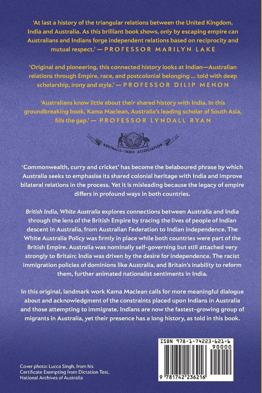 Rückseitencover British India, White Australia