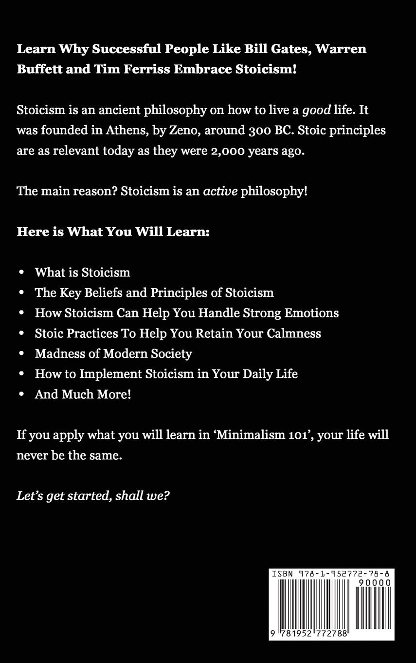 Rückseitencover Stoicism For Beginners